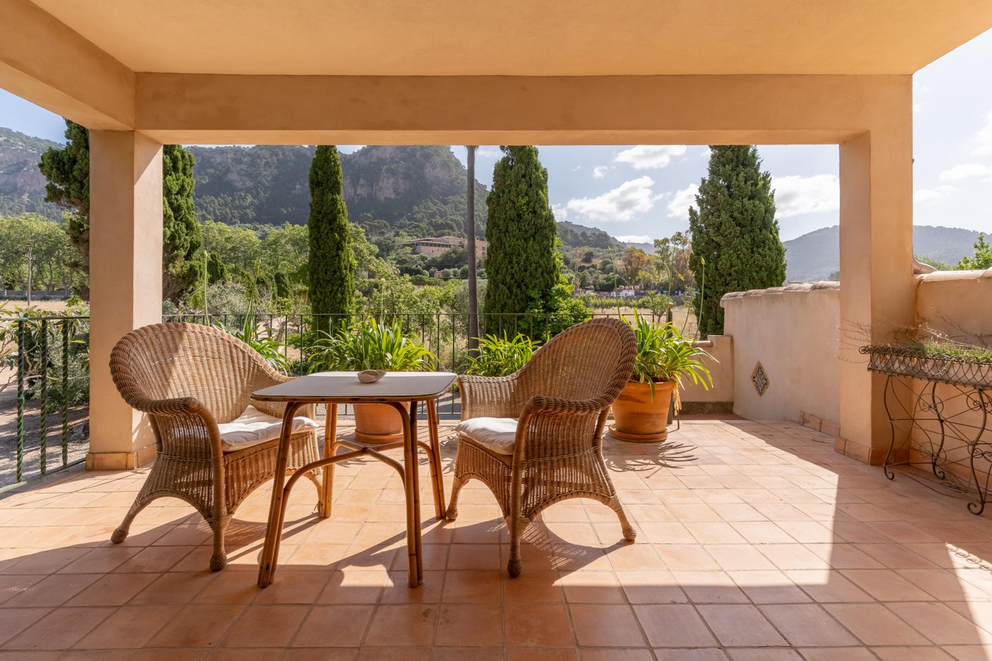 Terrace with a view · Finca Sa Sinia