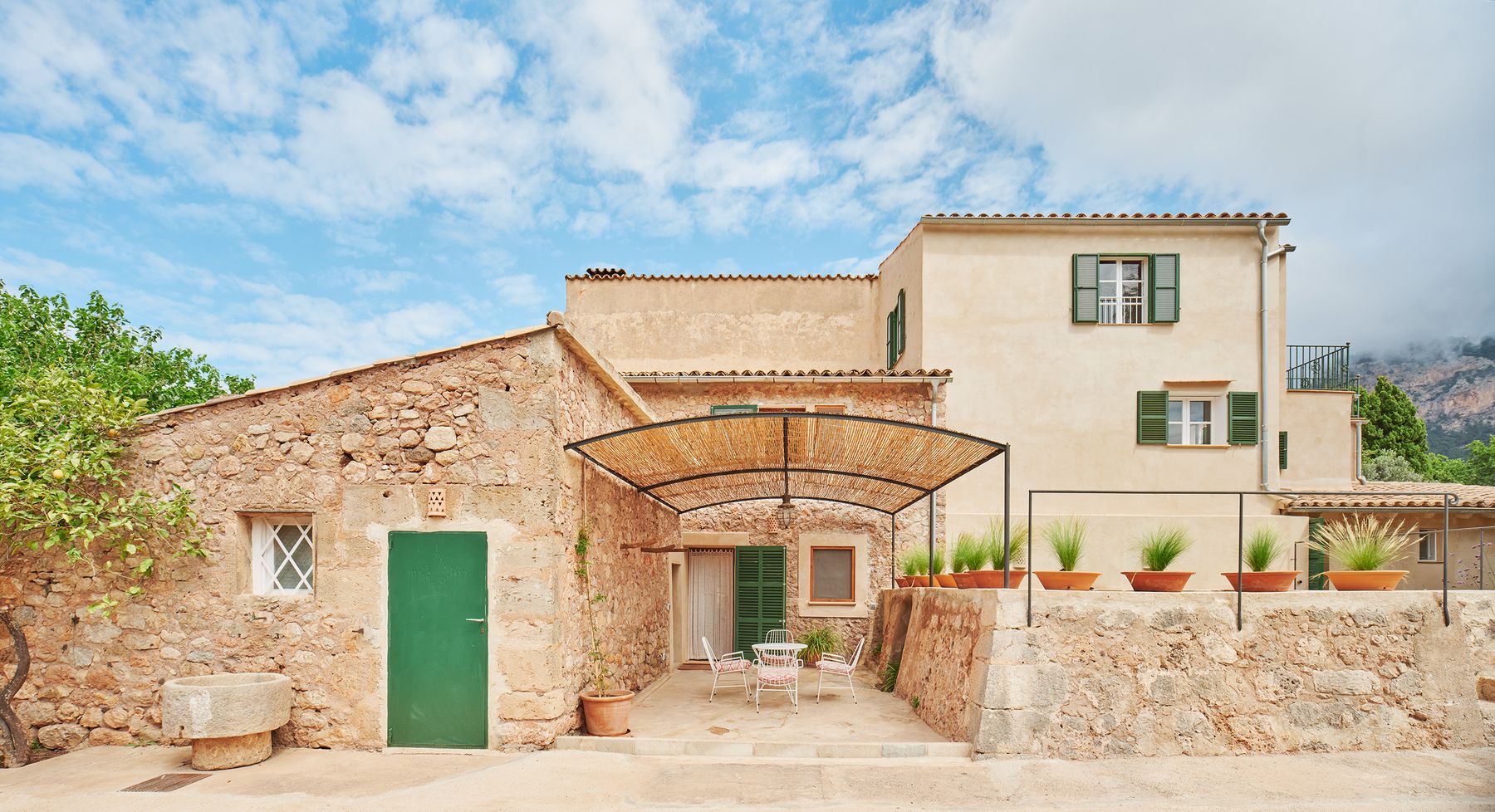 Cobbled inner courtyard